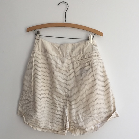 All Saints pinstripe cotton shorts. US size 6 - Picture 5 of 7